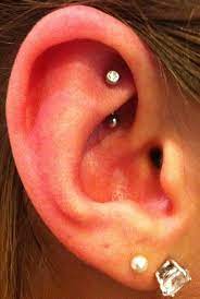Rook Piercings 16g 5 16 Curved B B With White Cz Diamond Rook Piercing Piercing Piercings
