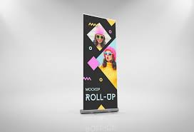 Roll Up Banner Psd Mockup Available With Beautiful Look Useful Features Pull Up Banner Design Free Mockup Mockup Psd