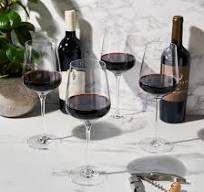 Reserve Inez Crystal Bordeaux Glasses Set of 4
