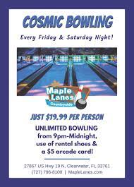 Cosmic Bowling – Maple Lanes Countryside