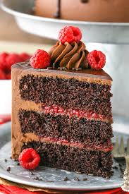 It's a simply amazing moist chocolate cake filled with dark chocolate mousse. Chocolate Raspberry Cake Kitchen Cookbook