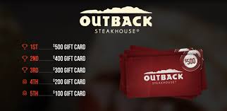 How to check your outback steakhouse gift card balance. Rzusa 500 Outback Giftcard For Free Gift Card Gift Card Giveaway Outback