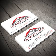 Browse thousands of business card templates and use our maker to create your very own business card! Feminine Conservative Roofing Business Card Design For A Company By Imam Art Design 20152775