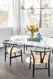 Emerald Studio Design Project A Classic Blue Office Makeover Coco Kelley Stylish Dining Room Dining Room Table Marble Dining Table Marble