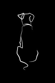 Dog Drawing Pet Portrait Minimalist Drawing Dog Line Art Dog Print Art Line Art Drawings