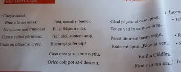 Bine e la noi acasa. Transcrie Versurile Care Vorbesc Despre Casa PÄƒrinteascÄƒ Brainly Ro