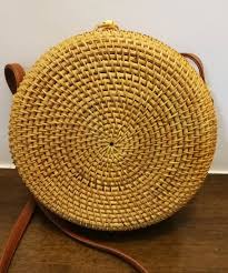 Natural Bag Handmade Straw Bag Round Rattan Bag Woven Bag Etsy Handmade Metal Bag Rattan Bag Straw Bag