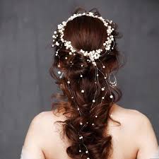 Wedding hairstyles for medium hair may also be styled as stunning updos, charming downdos or cute half updos. Korea Pearl Headband For Bride Wedding Hair Accessories Bridal Headpiece Tiara Pearl Hair Ornament Girl Gold Flower Headwear Hair Jewelry Aliexpress Wedding Hair Accessories Bride Headpiece Bride Hair Accessories