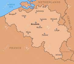 Königreich belgien), es uno de los veintisiete estados soberanos que forman la unión europea. Belgica Mapa Con Las Principales Ciudades Bruselas Mons Amberes Lieja Y Otros Ilustraciones Vectoriales Clip Art Vectorizado Libre De Derechos Image 16265799