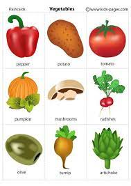 vegetables 2 flashcard flashcards english vocabulary room on the broom