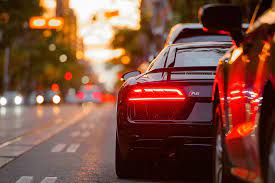 Daily deals · top brands · buyer protection program Hd Wallpaper Audi R8 Headlight Back View Street Bokeh Blur Vehicle Wallpaper Flare