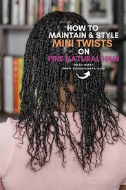 Looking for two strand twist hairstyles for natural hair? How To Do Mini Twists On Fine Natural Hair Queen Teshna