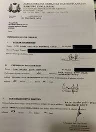 Format surat pengesahan majikan : Borang Nikah Johor