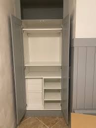 They're bulky, have no ability to hang anything on them and well, they're just not pretty. Ikea Brimnes Hack To Built In Cabinet Ikea Brimnes Wardrobe Ikea Brimnes Ikea Wardrobe Hack