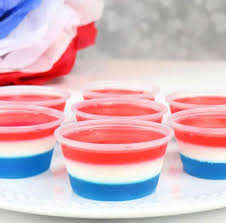 A fresh, colorful patriotic red white and blue jello salad that's perfect for any picnic or holiday. Red White And Blue Layered Jello Shot Creative Ramblings