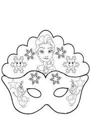 La Maestra Linda Maschera Frozen Da Colorare Maschere Bambini Carnevale Scuola Maschera