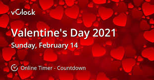 .day chart 2021 valentine's day february 2021 valentine day kab hai 2021 happy valentine day week 2021 valentine's day weekend 2021 when is valentine's day 2021 valentine's day event 2021. When Is Valentine S Day 2021 Countdown Timer Online Vclock