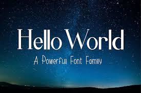 La veronique script font otf | 368 kb. Hello World Font Dafont Free