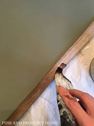 How To Make Orange Wood Look Weathered Pine And Prospect Home In 2020 Orange Wood How To Make Orange Staining Wood