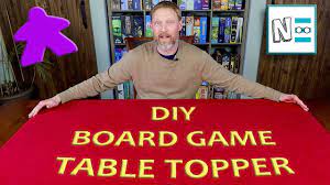 The topper is measured to overhang the table by 2 inches on each side. Board Game Table Topper Diy Gaming Mat Youtube