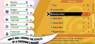 Pokemon Sword And Shield Pokemon Natures Mints