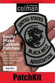 Patch Kits Are The Perfect Solution To Adding The Ability To Create Embroidered Patches To Your Business Patches Embroidery Sewing Machine Embroidered Patches