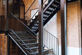 Deck/stair railing painted steel solid rod hanrail balustrad. Gorgeous Railing Designs In Steel Or Iron For Your Home Homelane Blog