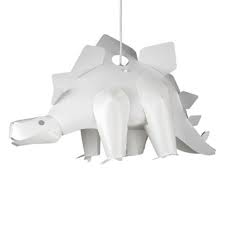 Children S Stegosaurus Dinosaur Ceiling Pendant Light Shade White Childrens Lamps Dinosaur Light Pendant Light Shades