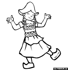 100% free ethnic wear coloring pages. Holland Coloring Page Free Holland Online Coloring