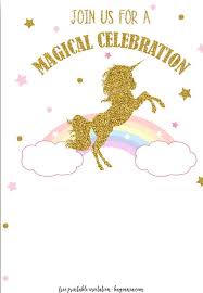 Unicorn Birthday Invitation Card Template Free Free Unicorn Invitation Templates New Edition Drevio Printable Unicorn Birthday Invitations Printable Unicorn Birthday Unicorn Invitations