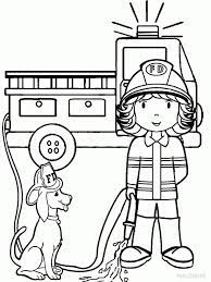 Lego fireman coloring pages lego duplo fireman helicopter coloring pages fire truck coloring pages printable kids colouring pages. Dog And Firefighter Coloring Page Free Printable Coloring Pages For Kids