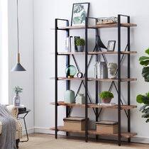 Traditional style gets a modern farmhouse update in this handsome bookcase. 5 Foot Bookcase Wayfair