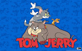 Joker from batman illustration, cartoon, the dark knight, burning. Hd Wallpaper Tom Jerry And Spike Cartoon Hd Wallpapers For Mobile Phones Tablet And Laptops 1920 1200 Wallpaper Flare