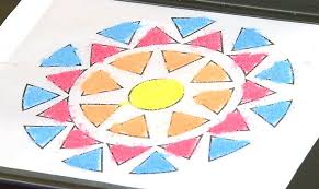 How To Make Rangoli Art Cbc Parents Art Activities For Kids Art N Craft Diwali Craft For Children