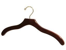 Great savings & free delivery / collection on many items. Dark Brown Wood Top Hanger Walnut Brown With Brass Hook
