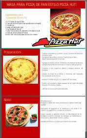 Masa Tipo Pizza Hut Masa Para Pizza Comida Pizza Hut