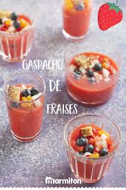 Gaspacho De Fraises Recette Recette Gaspacho Alimentation