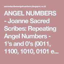 Angel Numbers Joanne Sacred Scribes Repeating Angel Numbers 1 S And 0 S 0011 1100 1010 0101 Etc Angel Numbers Angel Number Meanings Number Meanings