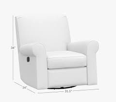 The recliner chairs have been gaining popularity rapidly these days. Small Charleston Swivel Glider Recliner Pottery Barn Kids