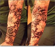 Meanings of lotus tattoos : Japanese Lotus Flower Sleeve Tattoo Novocom Top