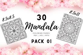 The coloring pages will help your child to focus on details while being relaxed and comfortable. Mandala Coloring Pages Abstract Pattern Kdp Templates 969372 Printables Design Bundles