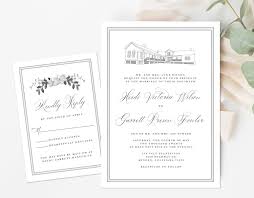 Custom Venue Wedding Invitation Formal Venue Wedding Invite Venue Illustration Invitation Wedding Invitation Sketch Invitation In 2020 Wedding Invitation Card Design Wedding Invitations Wedding Venues