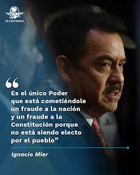 🔴 El diputado Ignacio Mier Velazco, coordinador del Grupo Parlamentario de  Morena, recordó que el Judicial es el único poder que no es electo por voto  popular, a diferencia del Congreso y
