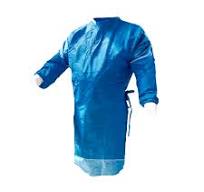 Bata quirúrgica con puños ajustables y refuerzo en mangas y pecho. Tela no  tejida de polipropileno impermeable a la penetración de líquidos y fluidos  ...