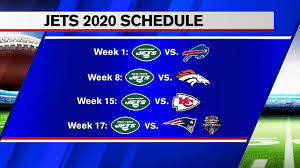 The jets' 2020 schedule dropped thursday evening, and it includes a pair of primetime games. Giants Jets Release 2020 Season Schedules Abc7 New York
