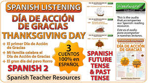 Vocabulario, símbolos y tradiciones típicas del día de acción de gracias en español. Dia De Accion De Gracias 3 Cuentos En Espanol Spanish Listening Youtube