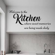 Interior design quotes interior design layout interior design kitchen interior design inspiration design design quote design neck design 15 inspirational interior design quotes to live by. Kitchen Wall Decals Welcome To Kitchen Sign Wall Stickers Family Quotes Wall Art Mural Home Decor Love Home Decoraiton N196 Wall Stickers Aliexpress