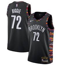 Men S Brooklyn Nets Nike Black Biggie Swingman Jersey Music Edition In 2020 Brooklyn Nets Black Nikes Nets Jersey