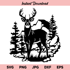 Free Free 68 Silhouette Mountain Scene Nature Svg SVG PNG EPS DXF File