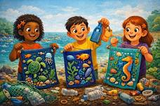 Exploring Marine Debris & Trash to Treasure Art Banners